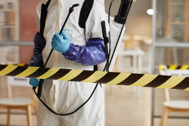 Professional Sewage Cleanup technician working in Riverside, ID